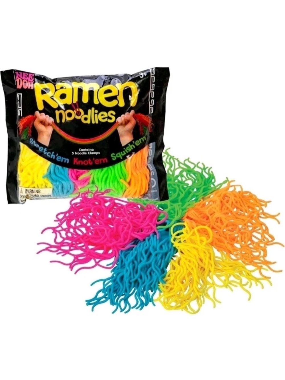 NeeDoh Ramen Noodlies Sensory Fidget Toy Nee Doh Stretchy Noodles New